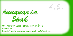 annamaria spak business card